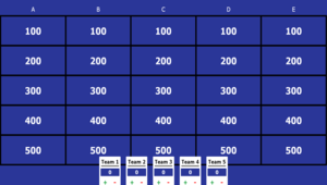 想念的季節閱讀理解-Jeopardy 問答活動