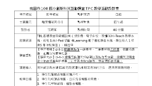 桃園市108國小創新科技互動課堂TPC教學活動設計表