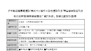 苗栗縣前瞻基礎建設-國民中小學校園數位建設計畫-智慧學習教室計畫 執行成果-教學與學習應用「資訊科技」教學活動設計(教案)