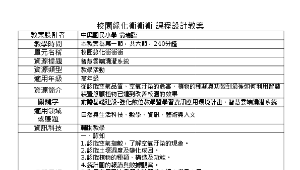 校園綠化衝衝衝 課程設計教案