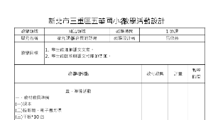 國語領域-溪谷間的野鳥