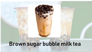 brown sugar bubble milk tea