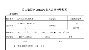 大自然的樂章 (自由軟體Musescore融入音樂教學教案)-資源代表圖