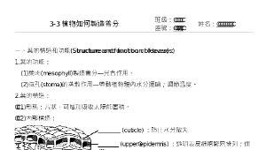 七年級生物科第三章第三節-資源代表圖