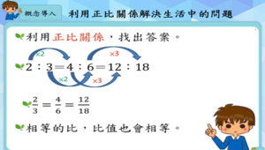 運算思維融入數學教材-正比單元