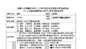 中壢國中-黃惠玲教師-數學科9年級《四分位數與盒狀圖》教學活動設計單