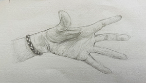 鉛筆素描:手的姿態-資源代表圖