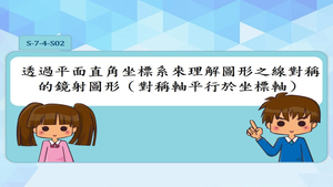 透過平面直角坐標系來理解圖形之線對稱的鏡射圖形