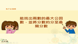 能找出兩數的最大公因數，並將分數約分至最簡分數
