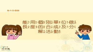 能用個別單位做長度的合成及分解活動