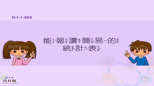 能報讀簡易的統計表
