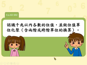 認識千兆以內各數的位值，並做位值單位化聚（含兩階或跨階單位的換算）