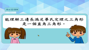 能理解三邊長滿足畢氏定理之三角形是一個直角三角形