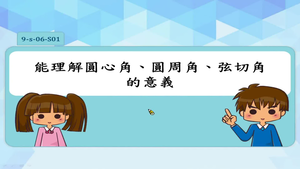 能理解圓心角、圓周角、弦切角的意義