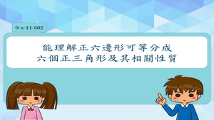 能理解正六邊形可等分成六個正三角形及其相關性質