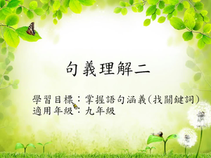 九年級以詞概括-2