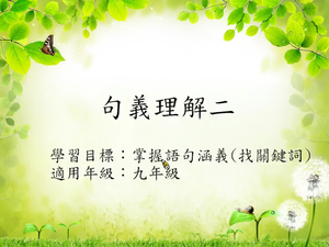 九年級以詞概括-1