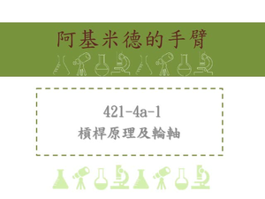 知道簡單機械 [例如槓桿、滑輪、輪軸、齒輪、斜面] 通常具有省時、省力，或者是改變作用力方向等功能