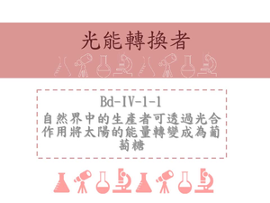 自然界中的生產者可透過光合作用將太陽的能量轉變成為葡萄糖