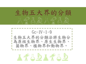 生物五大界的分類法將生物分為原核生物界、原生生物界、菌物界、植物界和動物界