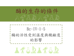 酶的活性受到溫度與酸鹼度的影響