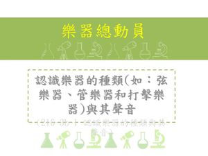 欣賞不同樂器的聲音。