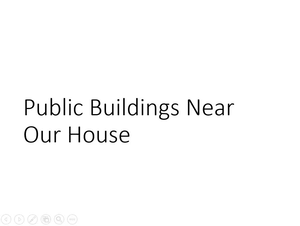 Facility in Community -hospital, library, post office, bank, bakery, supermarket