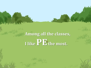 課程科目-PE class (badminton, soccer, dodge ball, swim