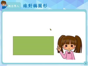 認識線對稱圖形的性質。