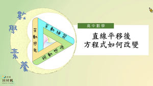 直線平移後方程式如何改變