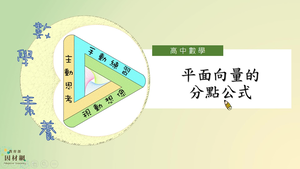 平面向量的分點公式