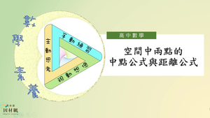 空間中兩點的中點公式與距離公式