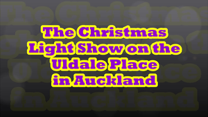The Christmas Light Show on the Uldale Place in Auckland
