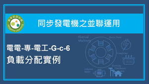 同步發電機之並聯運用-負載分配實例