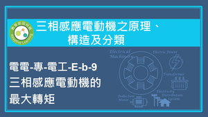 三相感應電動機之原理,構造及分類-三相感應電動機的最大轉矩