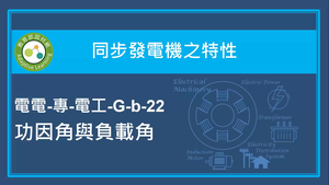 同步發電機之特性-功因角與負載角