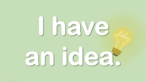常用語-I have an idea.-資源代表圖