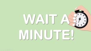 常用語-Wait a minute!縮圖