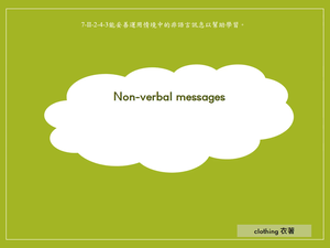 Non-verbal messages (8): Clothing-資源代表圖