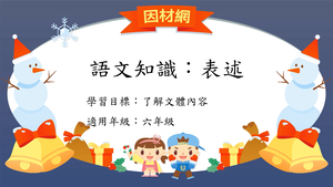 文體[六]／表述方式-資源代表圖