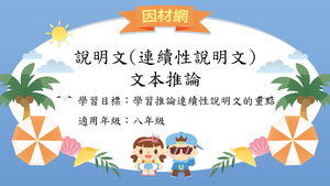 說明文連續性文本[八]／訊息推論-資源代表圖