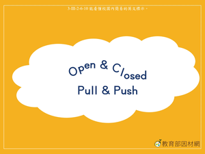 標示-Open & Closed, Pull & Push縮圖