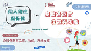 身體各器官位置、功能-資源代表圖