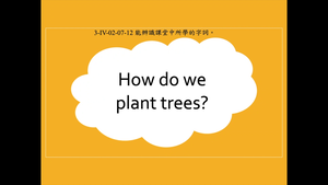 How do we plant trees?-資源代表圖