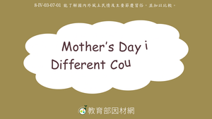 Mother's Day in Different Countries-資源代表圖