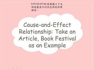 Cause-and-Effect Relationship in an Article 