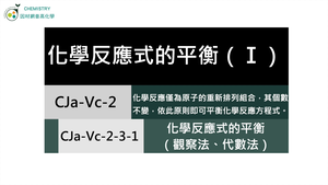 CJa-Vc-2-3-1 化學反應式的平衡（觀察法）.mp4縮圖