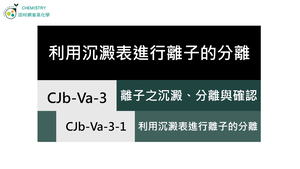 CJb-Va-3-3 利用沉澱表進行離子的分離.mp4縮圖