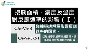 CJe-Va-3-2-1 以碰撞學說解釋接觸面積、濃度及溫度對反應速率的影響（Ⅰ）.mp4縮圖