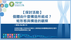 BDb-Va-08-13_【探討活動】個體由什麼構造所組成？蛙形態與構造的觀察縮圖